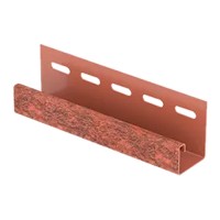 J-планка U-Plast Стоун-хаус Кирпич Красный