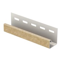 J-планка U-Plast Стоун-хаус Кирпич Песочный