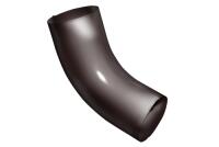 Колено трубы 60° Металл GrandLine 125х90 Шоколад RAL 8017