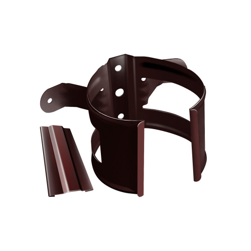 Кронштейн трубы на дерево Металл GrandLine 125х90 Шоколад RAL 8017