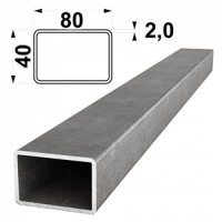 Труба профильная 6м 80х40х2 мм