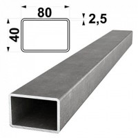 Труба профильная 6м 80х40х2.5 мм