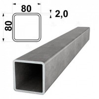 Труба профильная 6м 80х80х2 мм