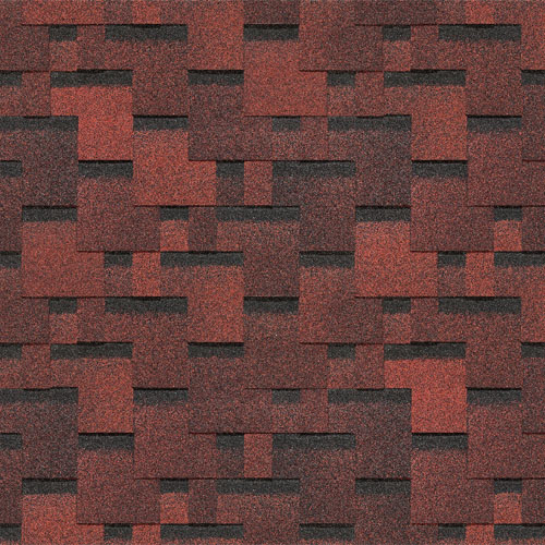 Гибкая черепица Docke Eurasia Лабиринт Красный