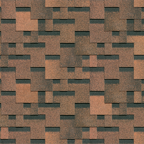 Гибкая черепица Docke Eurasia Лабиринт Светло-коричневый