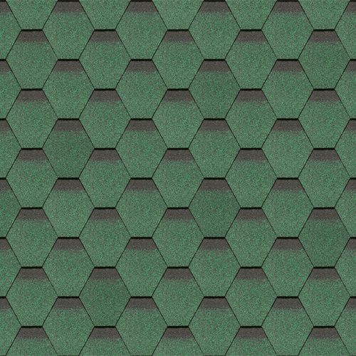 Гибкая черепица Docke Standard Сота Зеленый