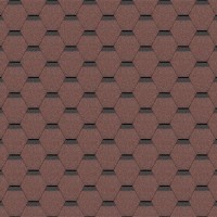 Гибкая черепица Docke Standard Сота Красный