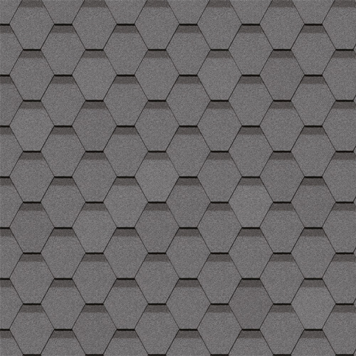 Гибкая черепица Docke Standard Сота Серый