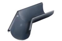 Угол желоба внутренний, внешний 135° Металл GrandLine 125х90 Графит RAL 7024