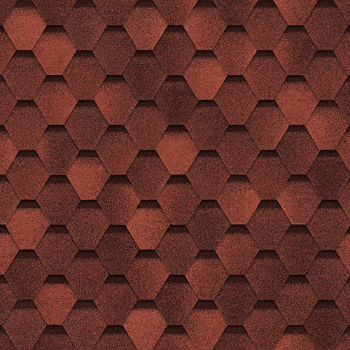 Гибкая Черепица SHINGLAS Оптима Соната Красный