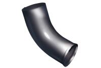 Колено стока Металл GrandLine 125х90 Графит RAL 7024