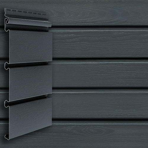 Сайдинг Архитектурный планкен Grand Line 3м Акрил Графит