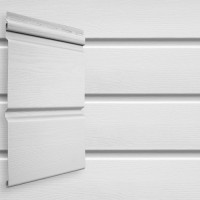 Сайдинг Double-брус Grand Line 3м Standart Белый