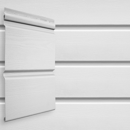 Сайдинг Double-брус Grand Line 3м Standart Белый