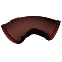 Угол желоба состав. 90-150° ПВХ GrandLine 120х90 Шоколад