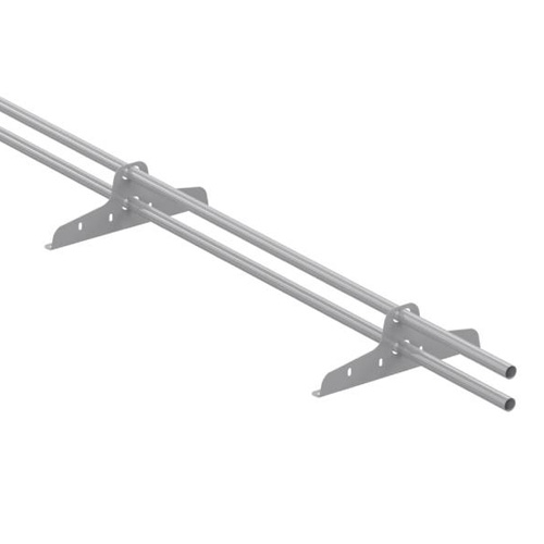 Снегозадержатель трубчатый VEGAlite d25/1,2мм для мч, пн, мягкой кровли 3м RAL 7004