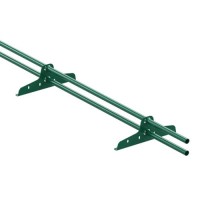 Снегозадержатель трубчатый VEGAlite d25/1,2мм для мч, пн, мягкой кровли 3м RAL 6005