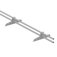 Снегозадержатель трубчатый VEGAlite d25/1,2мм для мч, пн, мягкой кровли 1м RAL 7004