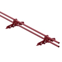 Снегозадержатель трубчатый VEGAlite d25/1,2мм для фальцевой кровли 3м RAL 3005
