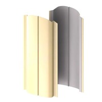 Штакетник металлический Европланка 126 мм глянец RAL 1014