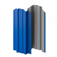 Штакетник металлический Трапеция 118 мм глянец RAL 5005