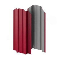 Штакетник металлический Трапеция 118 мм глянец RAL 3005