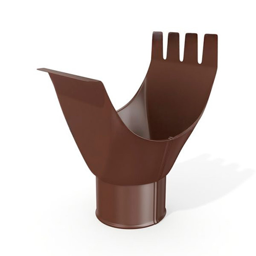 Воронка желоба VEGASTOK 125х90 мм RAL 8017