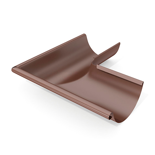 Угол желоба внешний 90° VEGASTOK 125х90 мм RAL 8017