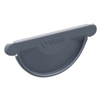 Заглушка желоба VEGASTOK 125х90 мм RAL 7024