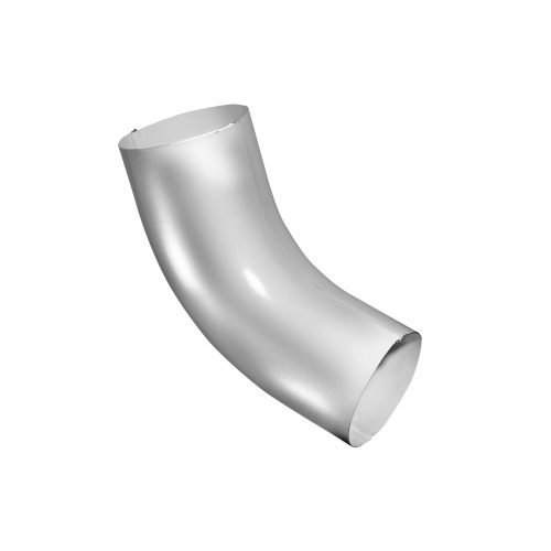 Колено трубы 60° Металл GrandLine 150х100 Белый RAL 9003