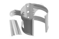 Кронштейн трубы на дерево Металл GrandLine 150х100 Белый RAL 9003