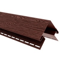Угол наружный 75 мм сайдинга ТЕХНОНИКОЛЬ Орех