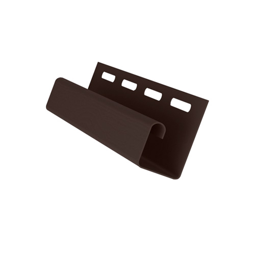 J-профиль ПВХ сайдинга GRAND LINE Коричневый