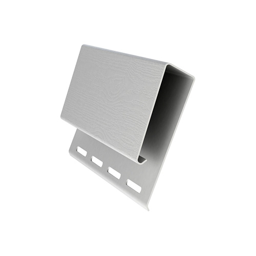 J-профиль широкий наличник ПВХ сайдинга GRAND LINE Белый