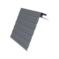 J-фаска ПВХ сайдинга GRAND LINE Серый графит