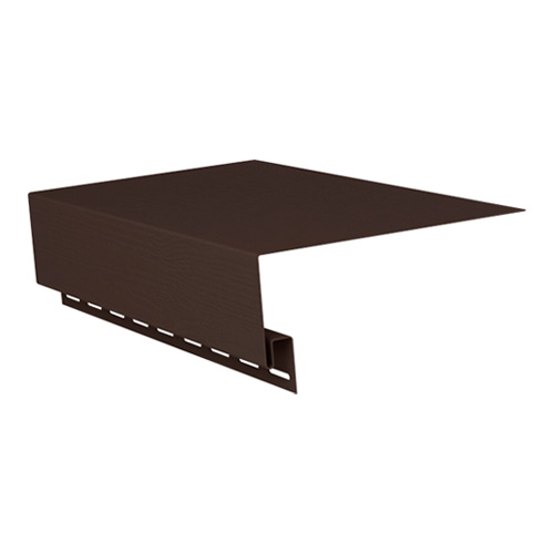 Околооконная планка ПВХ сайдинга GRAND LINE Коричневый