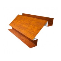 Планка угла внутреннего сложного 2000х110 Printech «дерево» 0.47 мм