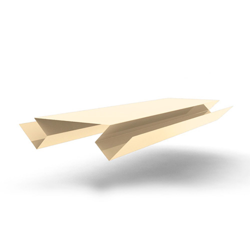 Планка угла внутреннего сложного 2000x75, 0.45 мм RAL 1015