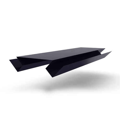 Планка угла внутреннего сложного 2000x75, 0.45 мм RAL 7024