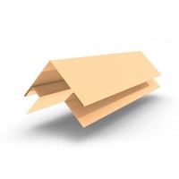 Планка угла наружного сложного 2000x75x75, 0.45 мм RAL 1014