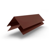 Планка угла наружного сложного 2000x75x75, 0.45 мм RAL 8017