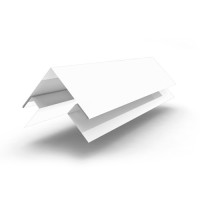 Планка угла наружного сложного 2000x75x75, 0.45 мм RAL 9003
