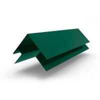 Планка угла наружного сложного 2000х75х75 MATT 0.47 мм RAL 6005