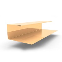 Планка завершающая сложная 2000x30х25, 0.45 мм RAL 1014