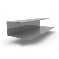 Планка завершающая сложная 2000x30х25, 0.45 мм RAL 7004