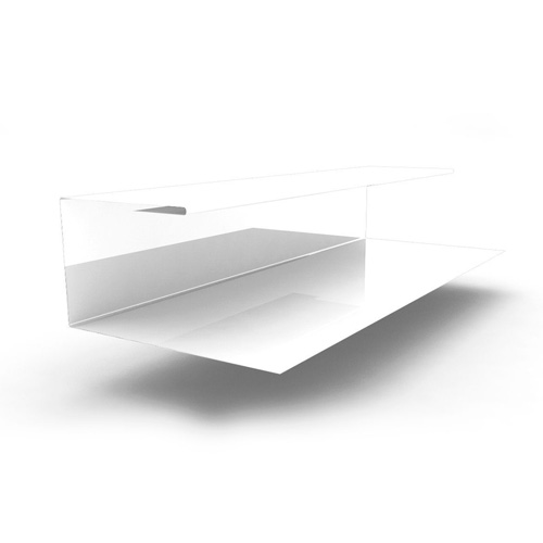 Планка завершающая сложная 2000x30х25, 0.45 мм RAL 9003