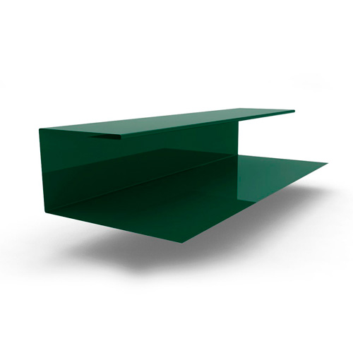 Планка завершающая сложная 2000x30х13, 0.45 мм RAL 6005