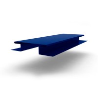 Планка стыковочная сложная 2000x75, 0.45 мм RAL 5005