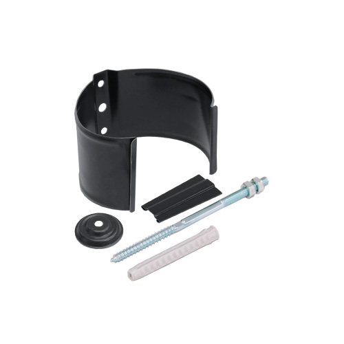 Кронштейн трубы на кирпич Металл GrandLine 150х100 Графит RAL 7024