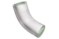 Колено трубы 60° Металл Optima 125х90 Белый RAL 9003